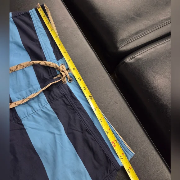 Men's Patagonia Stripe Wavefarer Board Shorts Size 35 Blue #86630 Beach - Picture 5 of 7